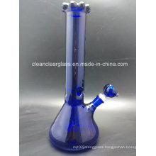 Blue Thick Glass Water Pipe Glass B Wholesale with Glass Downstem Glass Bowl